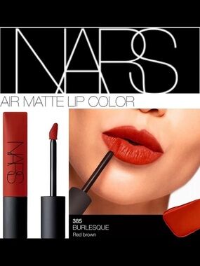 NARS Air Matte Lip Color 385 Burlesque - Deep Red Brown